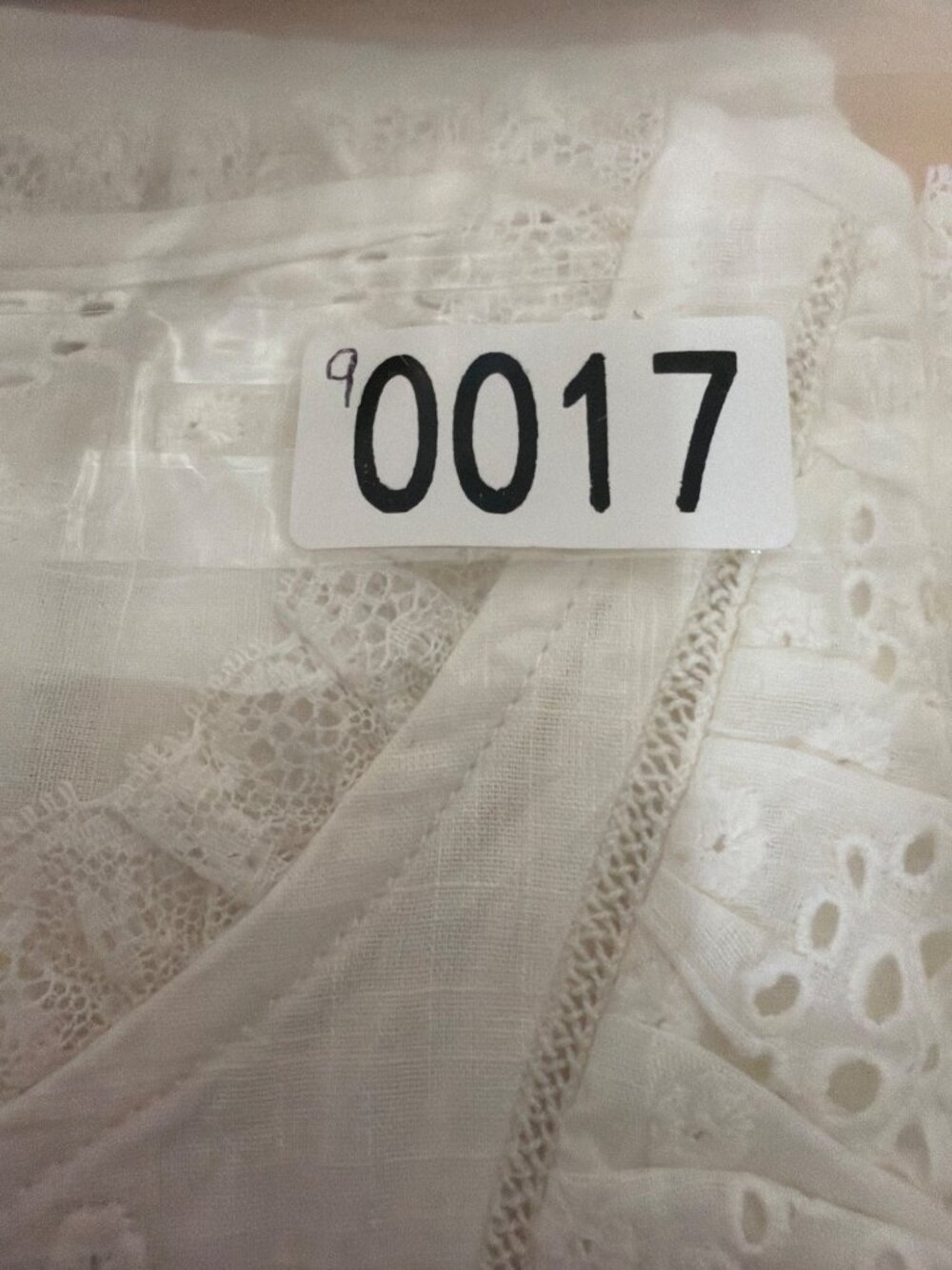 Sézane Nele Eyelet Embroidered Organic Cotton Blouse FR 46 NWOT Boho - Picture 14 of 15